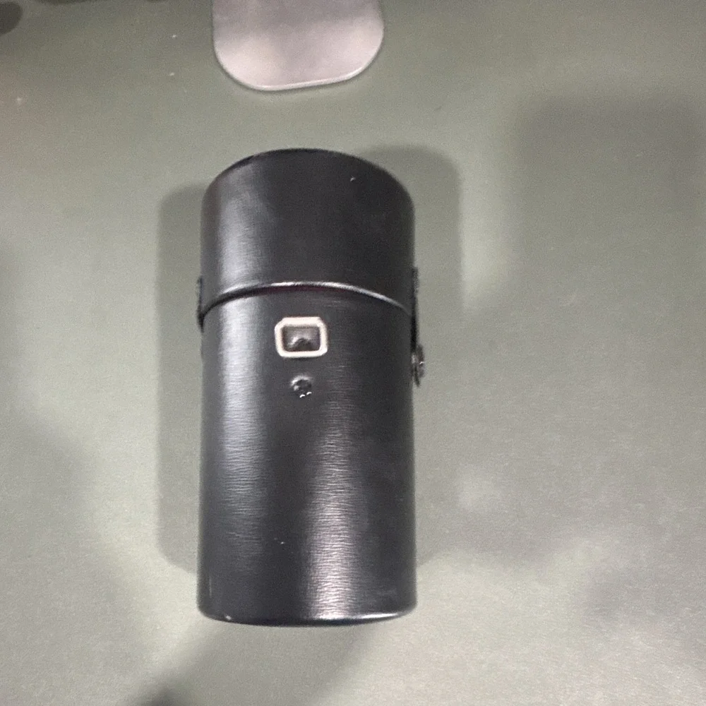 Tamron Hard Lens Case Leather Black/Red 3in Interior Dia 224g